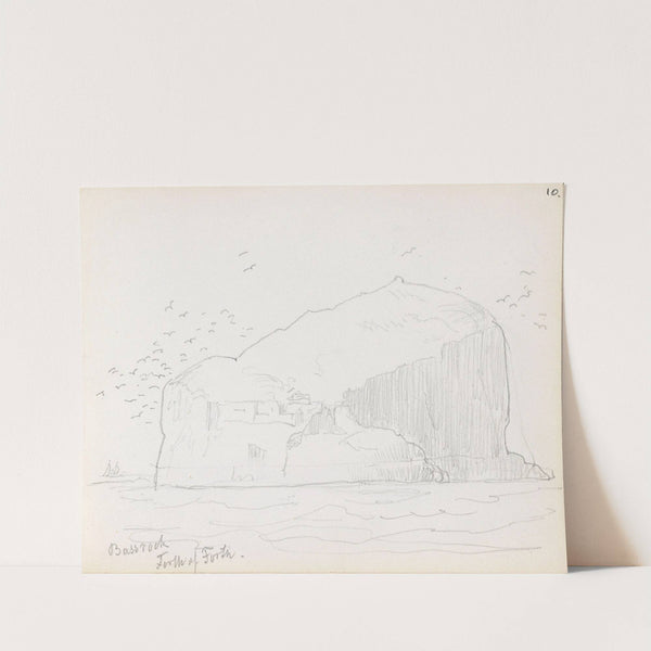 Bass Rock, Firth of Forth (1870) by Adolph Tidemand