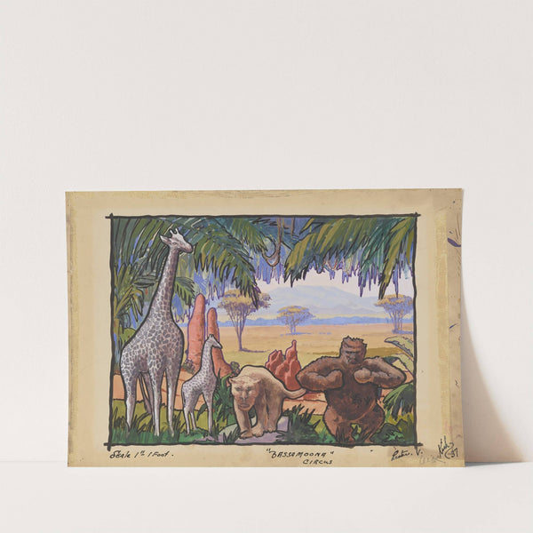 Bassa Moona: Sketch no. 3 (Circus) (1934-1943) by Lester J. Vermillia
