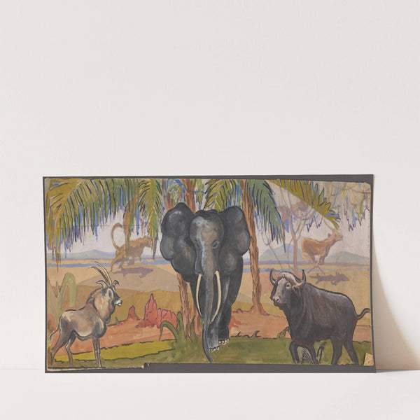 Bassa Moona: Sketch no. 4 (1934-1943) by Lester J. Vermillia