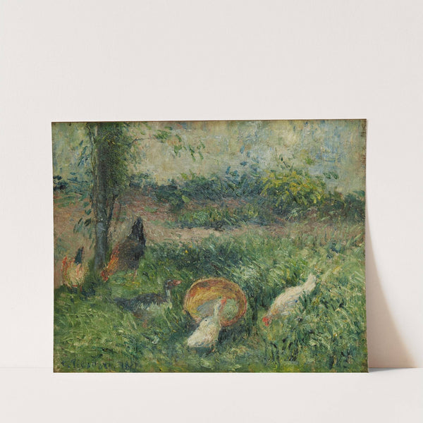 Basse-cour avec poules et canards (1876) by Camille Pissarro