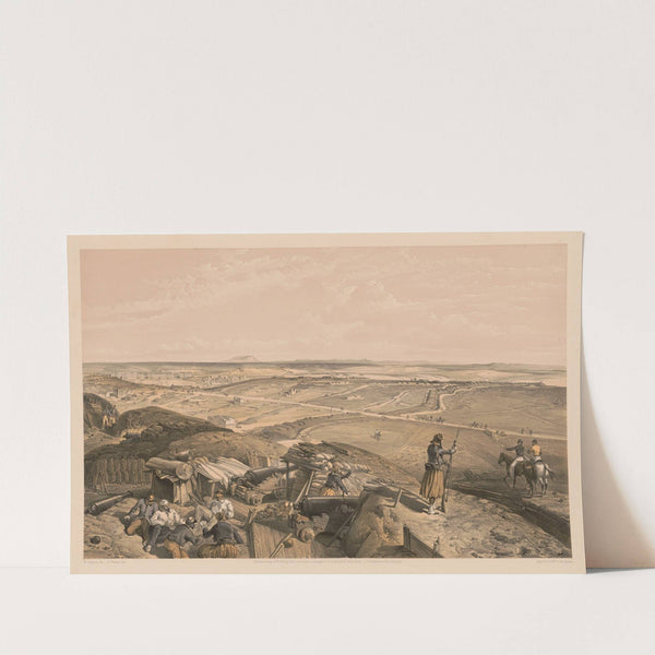 Bastion du Mat, from the central bastion (1855) by William Simpson