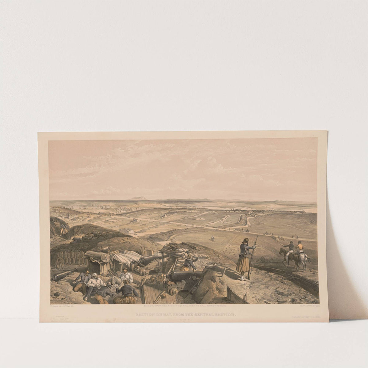 Bastion du Mat, from the central bastion by Edmond Morin