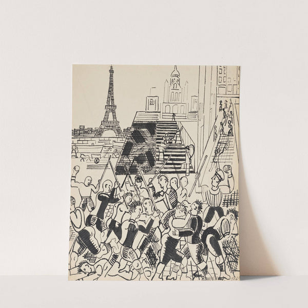 Bataille de gamins dans une rue de Paris (1949-1950) by Jean Brusselmans