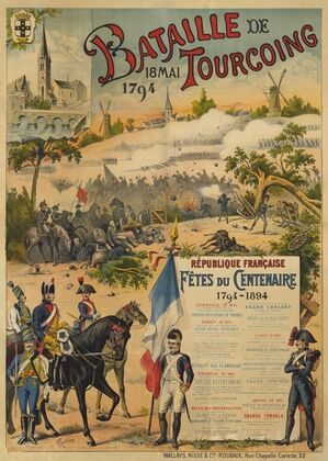 Bataille de Tourcoing, 18 mai 1794. République française, fêtes du Centenaire 1794-1894 (1894)