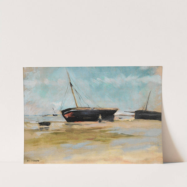 Bateau À Marée Basse by Eva Gonzalès