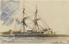 Bateau à voile accosté