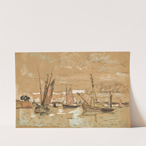 Bateaux à Honfleur by Paul Signac