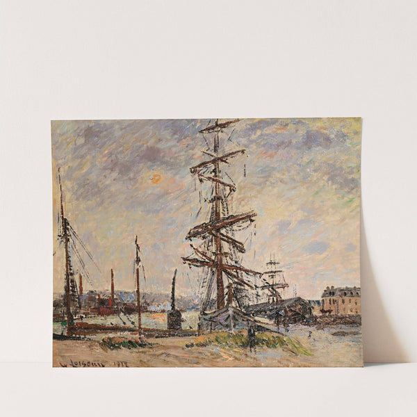 Bateaux À Quai Au Havre by Gustave Loiseau
