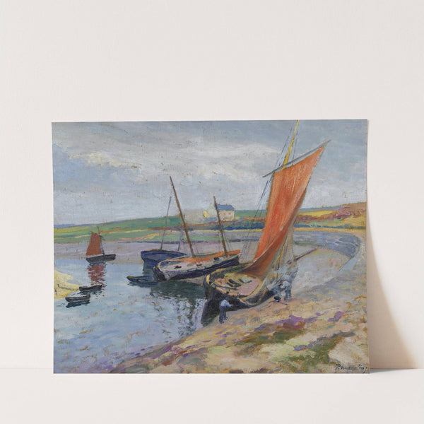 Bateaux Au Bord De La Mer by Paul Madeline