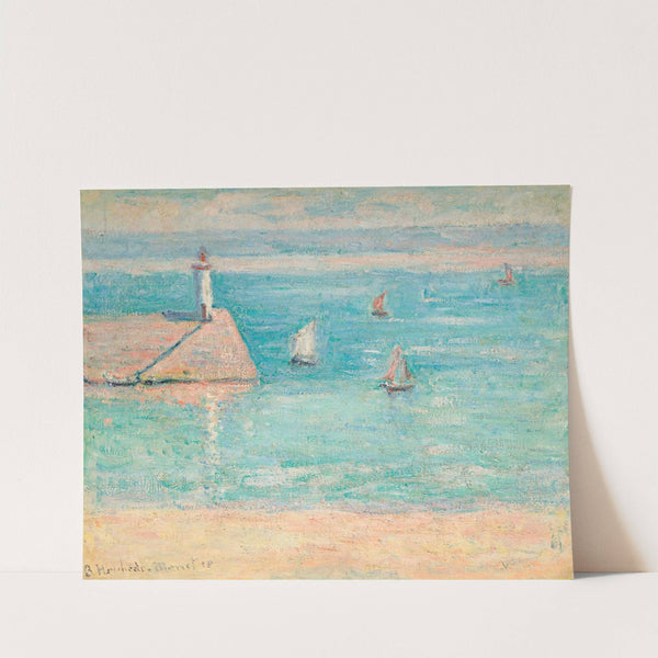 Bateaux au Port de Diélette, Normandie (1938) by Blanche Hoschedé-Monet