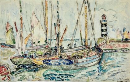 Bateaux au port, île de Groix