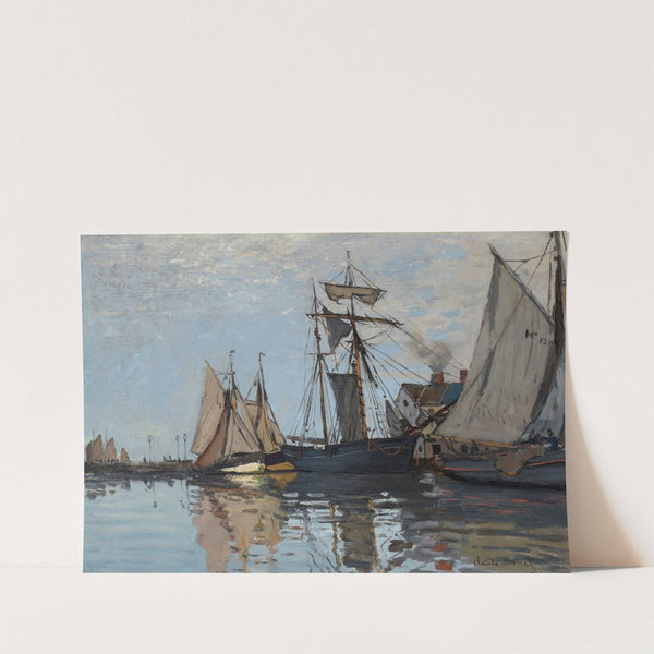 Bateaux dans le port de Honfleur (1866) by Claude Monet