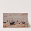 Bateaux échoués à marée basse (1895) by Eugène Boudin