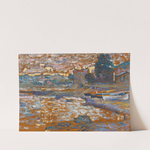 Bateaux Échoués Au Lavandou by Henri-Edmond Cross