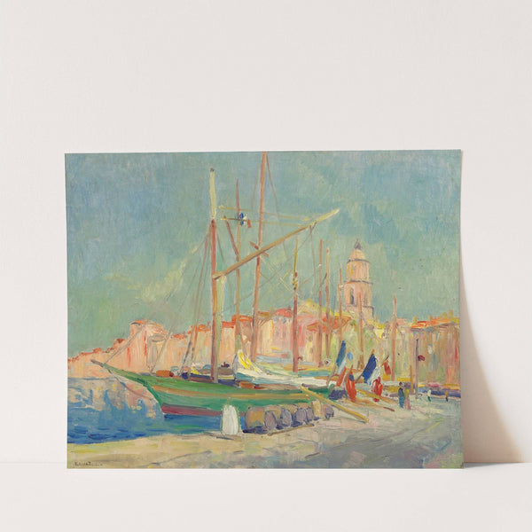 Bateaux pavoisés dans le port de Saint-Tropez (1935-1936) by Robert Antoine Pinchon
