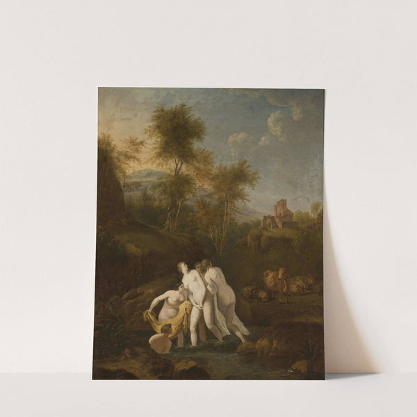 Bath of nymphs (1763) by Christian Wilhelm Ernst Dietrich
