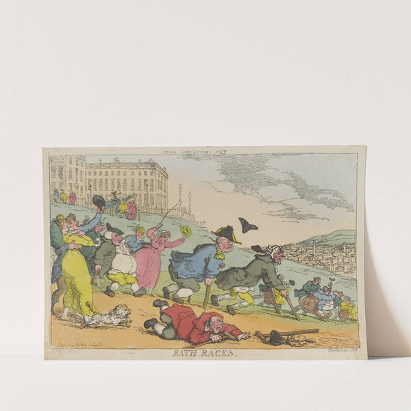 Bath races by Thomas Rowlandson