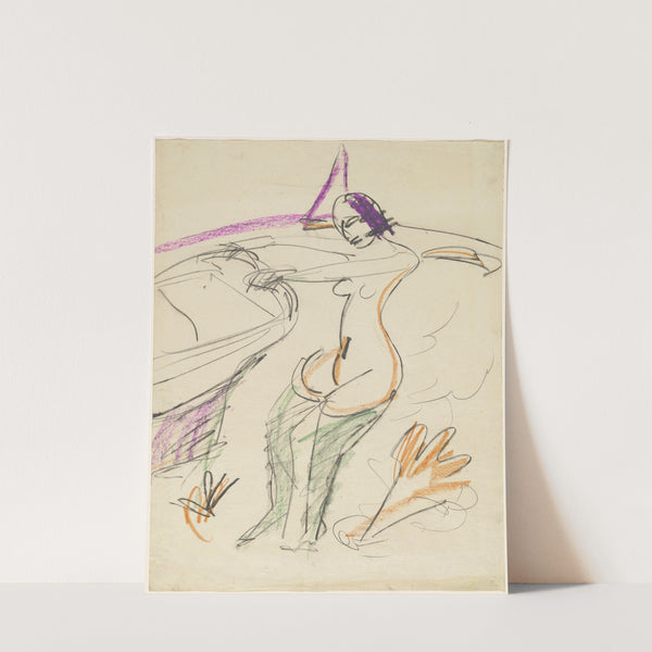 Bather (1912-1913) by Ernst Ludwig Kirchner