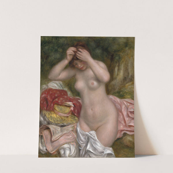 Bather Arranging Her Hair by Pierre-Auguste Renoir