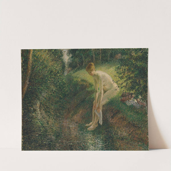 Bather in the Woods (1895) by Camille Pissarro
