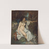 Bather Sleeping by a Brook (1845) by Gustave Courbet