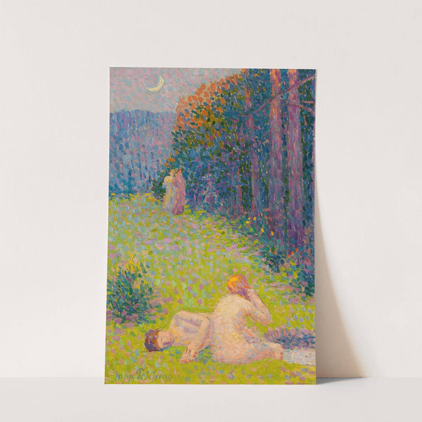 Bathers in a summer landscape by Hippolyte Petitjean