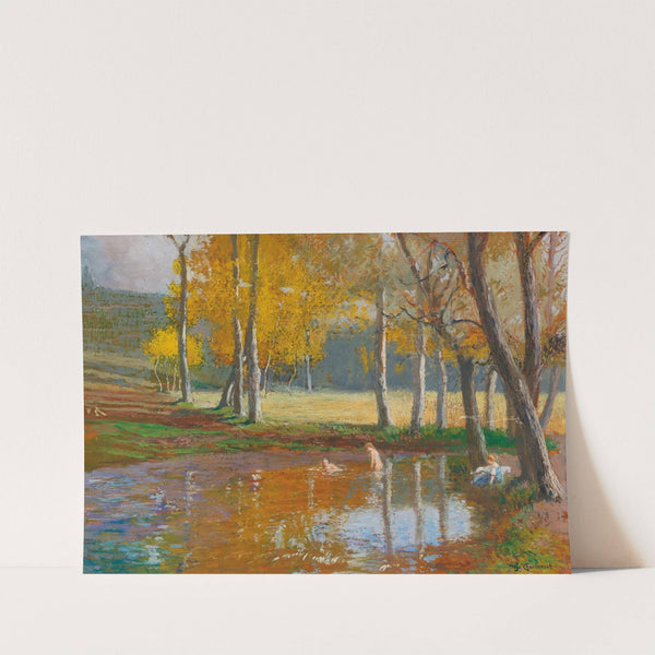 Bathers In A Woodland Pond by Hugo Charlemont