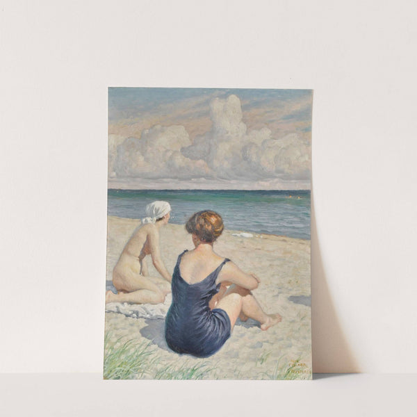 Bathers on the beach, Falsterbo by Paul Fischer