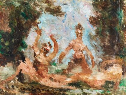 Bathers outdoors (1925)