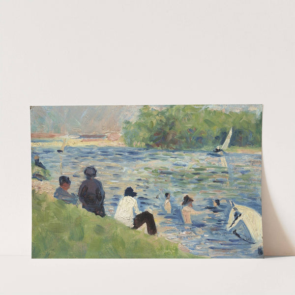Bathers (Study forBathers at Asnières ) (1883-1884) by Georges Seurat