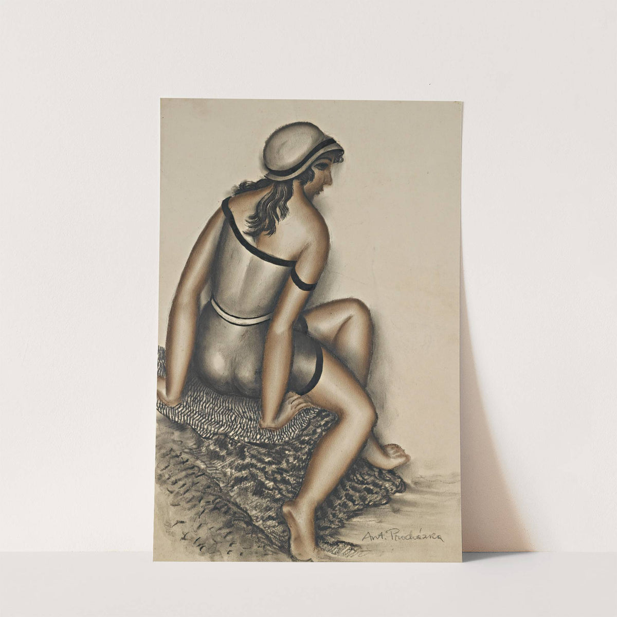 Bathing Girl by Antonin Procházka