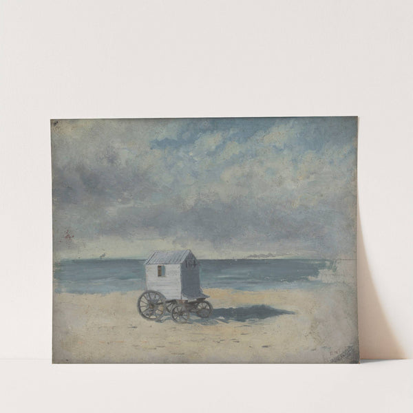 Bathing Hut on the Beach by James Ensor
