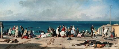 Bathing In Etretat