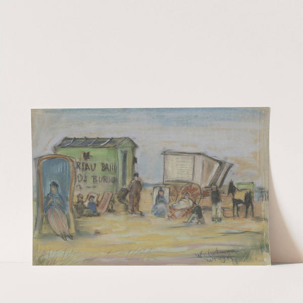 Bathing machine in Katwijk by Wilhelm Gutmann