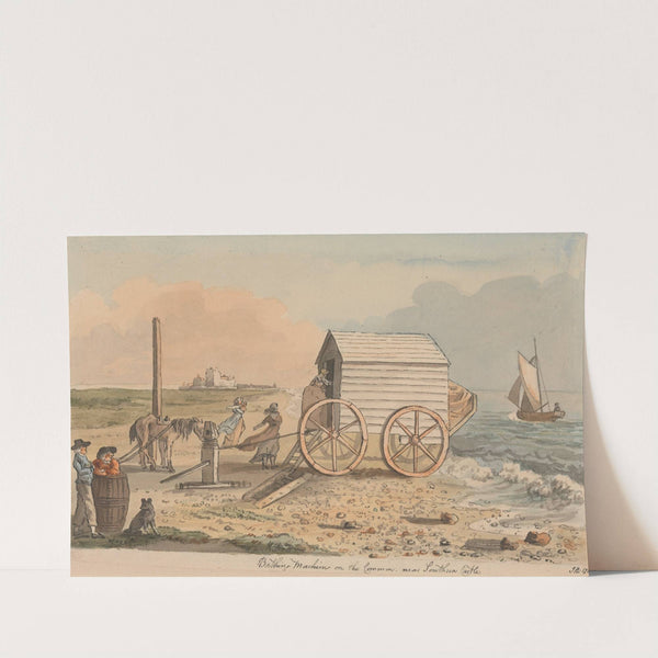 Bathing Machine on the Common, near Southsea Castle by John Nixon