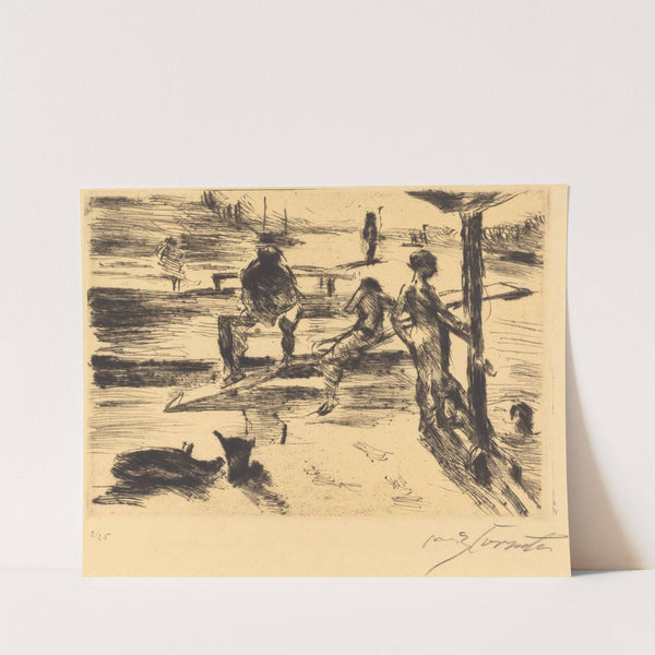 Bathing Place (Badeanstalt) (1919) by Lovis Corinth