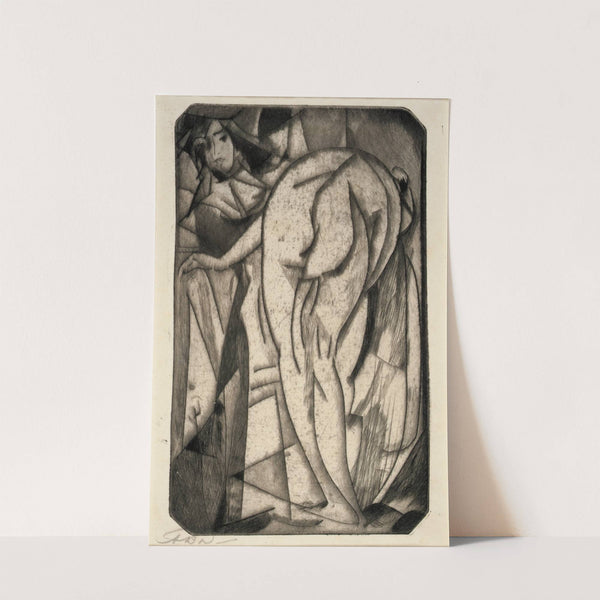 Bathing Woman and Servant (1917) by Arthur Bowen Davies