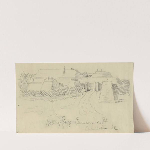 Battery Gregg. Cummings Pt. Charleston SC (1863) by Alfred Rudolph Waud