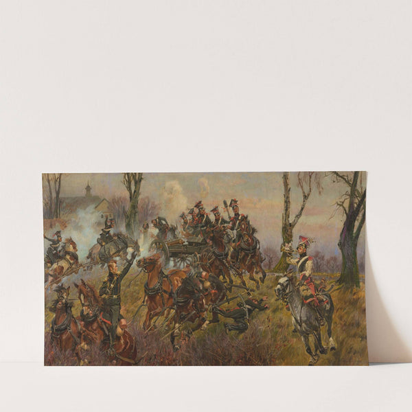 Battery on fire – Raszyn (1913) by Wojciech Kossak