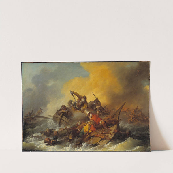 Battle at Sea between Soldiers and Oriental Pirates (1767) by Philip James de Loutherbourg
