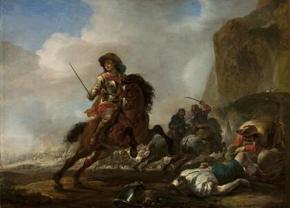 Battle at the foot of the mountain