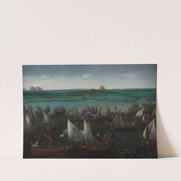 Battle between Dutch and Spanish Ships on the Haarlemmermeer by Hendrik Cornelisz. Vroom