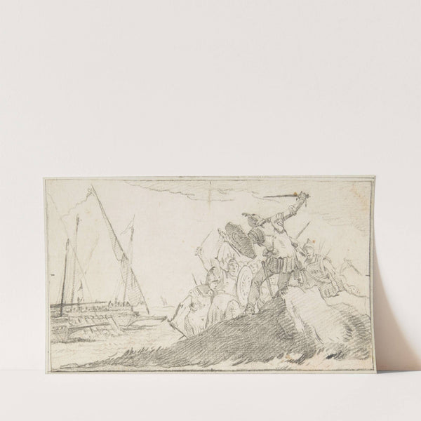 Battle by the Sea Coast (1696–1770) by Giovanni Battista Tiepolo