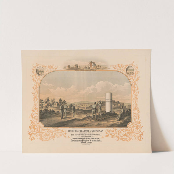 Battle field of Manassas. Fought July 21th… 1861 (1872) by Krebs Lith. Co