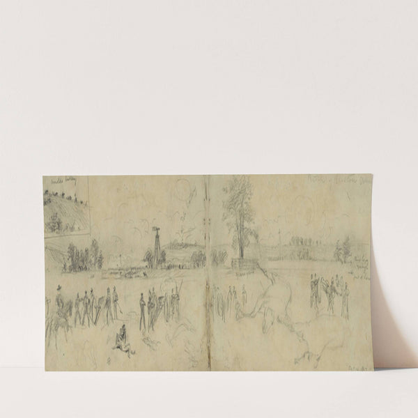 Battle of Bristow Station (1863) by Alfred Rudolph Waud