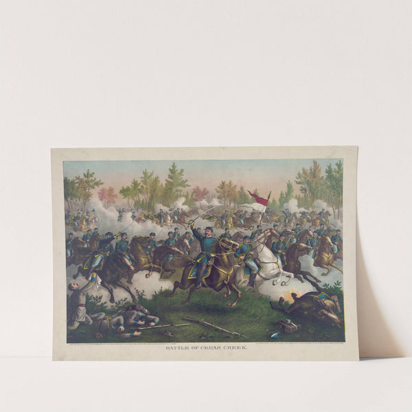 Battle of Cedar Creek (1890) by Kurz & Allison