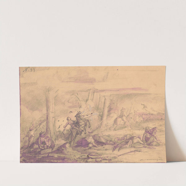 Battle of Chickamauga, Georgia, September 19, 1863 by Adolph Metzner