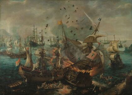 Battle of Gibraltar in 1607 (c. 1621)