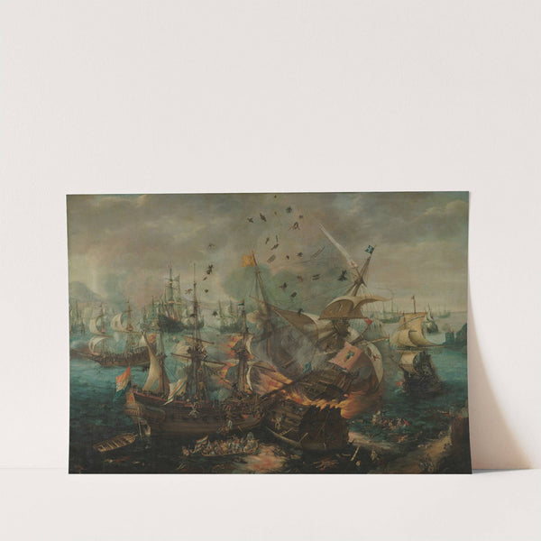 Battle of Gibraltar in 1607 (c. 1621) by Cornelis Claesz. van Wieringen