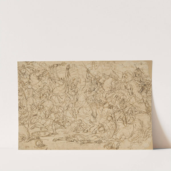 Battle of Horsemen and Foot Soldiers by Guglielmo della Porta